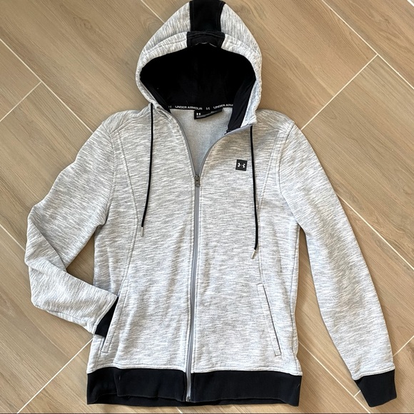 UNDER ARMOUR~LONG SLEEVE~ZIP FRONT HOODIE~MEDIUM - Picture 2 of 8